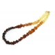Copal Amber Chip Beaded Necklace